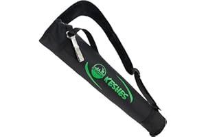 KESHES Archery Back Arrow Quiver Holder - Adjustable Quiver for Arrows with Shoulder Strap and Belt Clip - Ideal for Bow Hunting & Target Practice for Youth & Adults