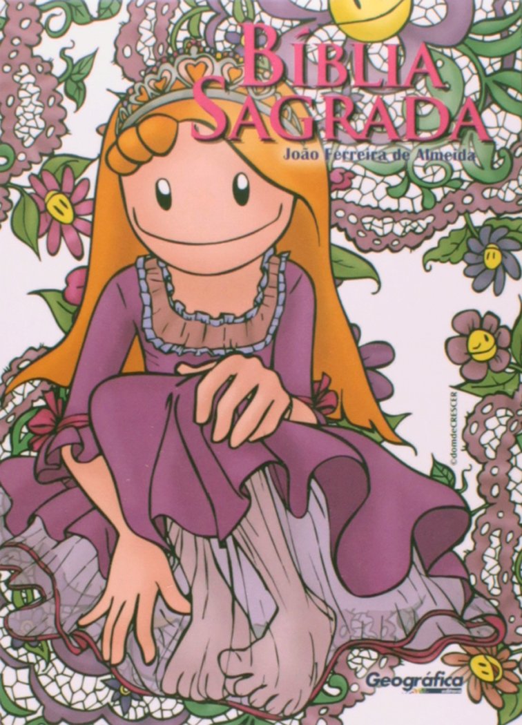 Bíblia Sagrada Talita Branca com Flores