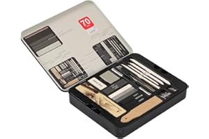 Lot de 70 crayons à dessin pour artistes et étudiants, crayons pastels