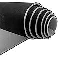 Halero 96“ × 60“ Black Car Suede Headliner Fabric with Foam Backing Material 1/9" 3mm Automotive Upholstery Liner for DIY Home Car Roof Trim Interior Replacement