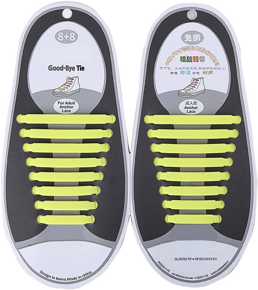 Kids/Adults Tieless Elastic Silicone No Tie Shoelace Shoe Laces for Shoes Boots