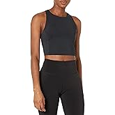 Amazon Essentials Women's Active Sculpt High Neck Racer Back Sports Bra Tank