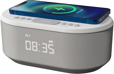 i-box Dawn Alarm Clock with Wireless Charging Bluetooth Speaker FM Radio