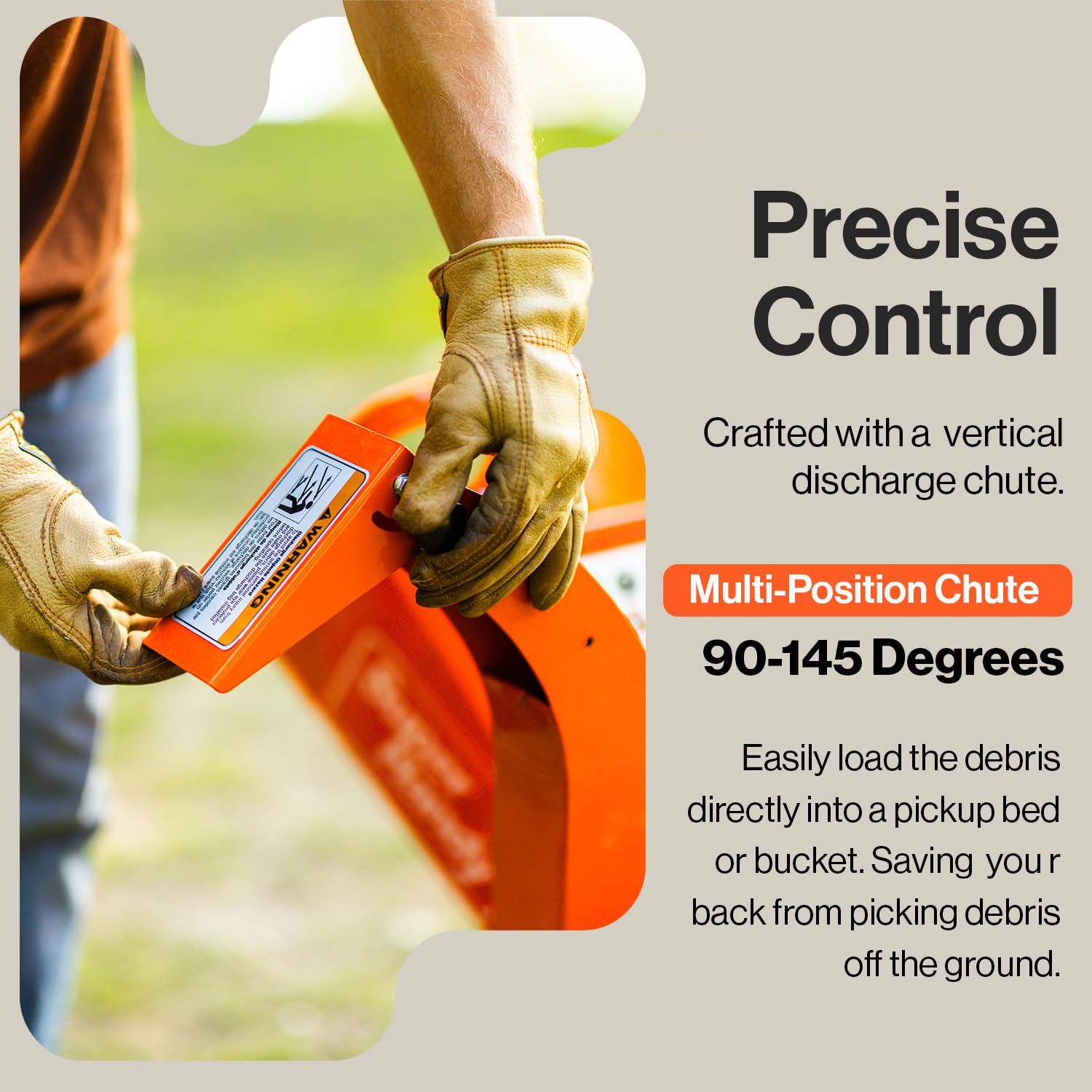 SuperHandy Mini Wood Chipper Shredder Mulcher Heavy Duty 7HP Compact