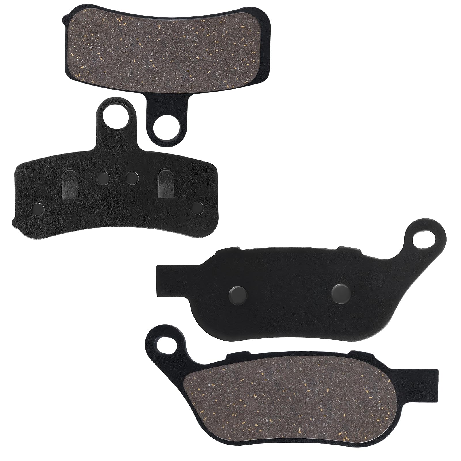 Photo 1 of Sollon Front and Rear Brake Pads for HD Fatboy, Heritage Softail Classic, Dyna Wide Glide, Super Glide, Standard, Low Rider, Street Bob, Rocker C, Night Train, Custom