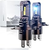 H4 LED Headlight Bulbs 6500K 60W 26000LM Fan Plug and Play Pack of 2 view 8
