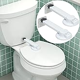 Toilet Locks Baby Proof (2-Pack) Ideal Baby Proof Toilet Lid Lock with Arm – No Tools Needed Easy Installation with 3M Adhesi