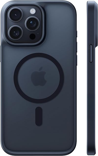 TORRAS Guardian-Mag für iPhone 15 Pro Hülle für MagSafe Nr.1 Schutzkraft und Magnetkraft Handyhülle iPhone 15 Pro Case Stoßfest Kratzfest Schutzhülle Cover Edle Matt Schwarz