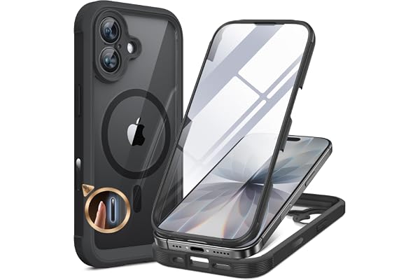 Miracase for iPhone 17 Case, Full Body Bumper with Glass Screen Protector | 6.3",Military Drop Protection,Outdoor 17 Phone Ca