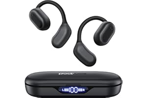 HTCMF AI Translation Earbuds Real Time, 164 Languages & Accents, Translator Earbuds 90H Playtime, Translation Headphone LED Display Audifonos Traductores Inglés Español for Travel Business Meeting, Black