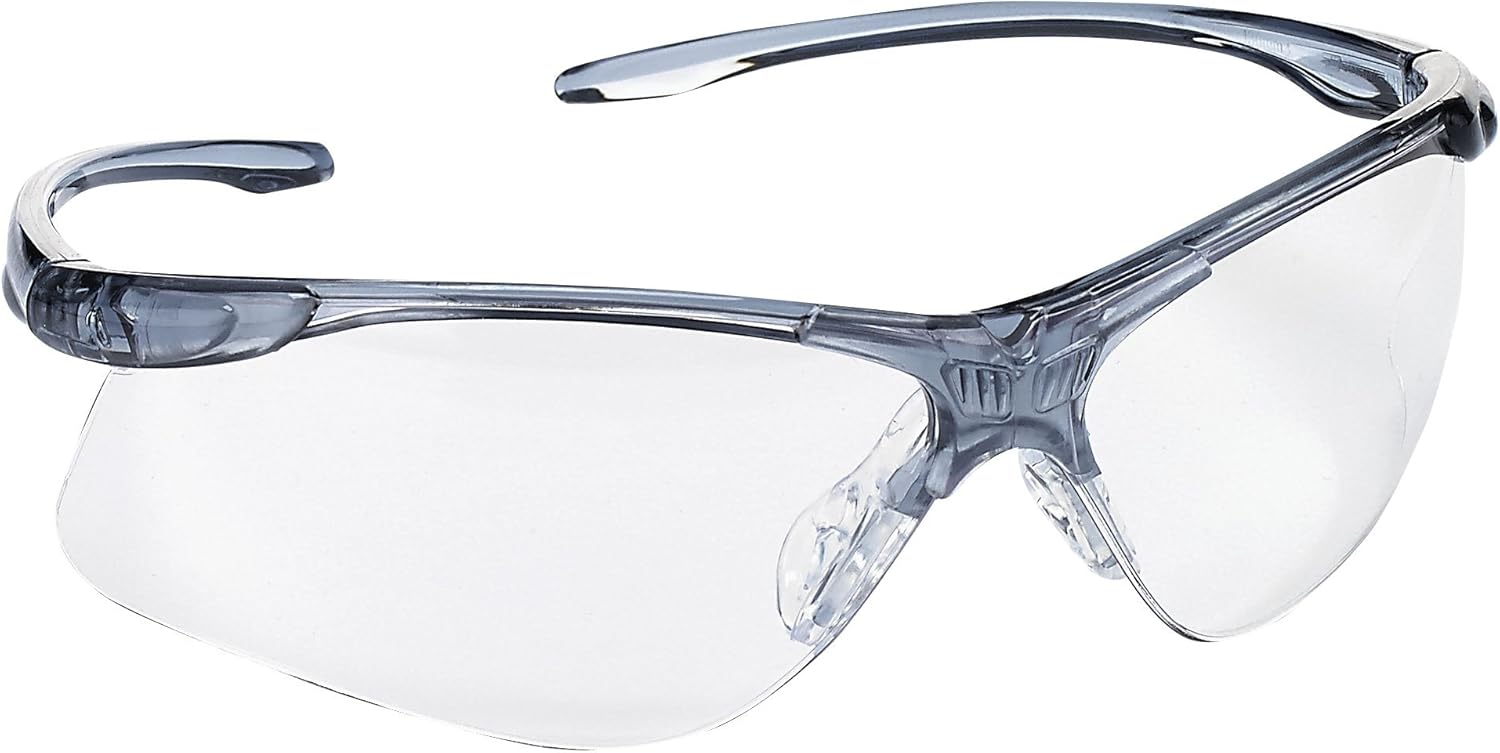 Dynamic Safety Glasses EP150 10 PACK (Smoke frame Clear lens) Amazon