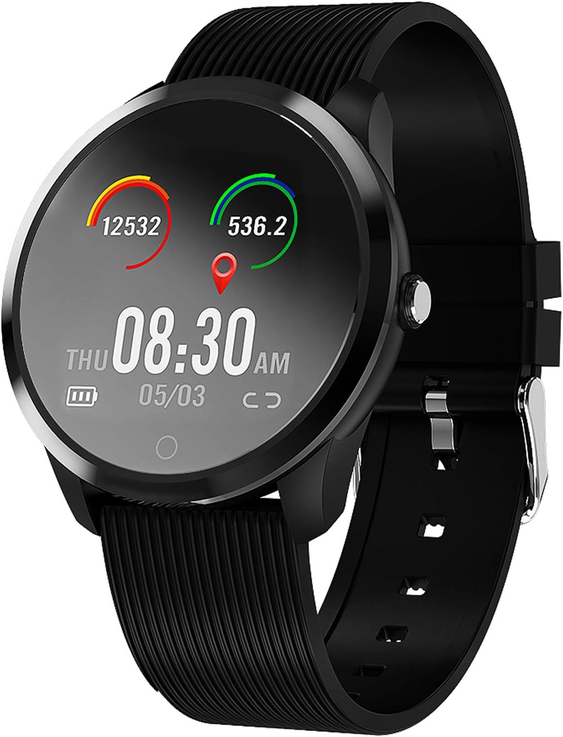 jpantech Bluetooth Smart Watch, Health & Fitness Tracker Smartwatch Heart Rate Monitor Blood Pressure Activity Watch,Sleep-Tracking Calls SMS Notification Remote Camera For iOS Android Phone
