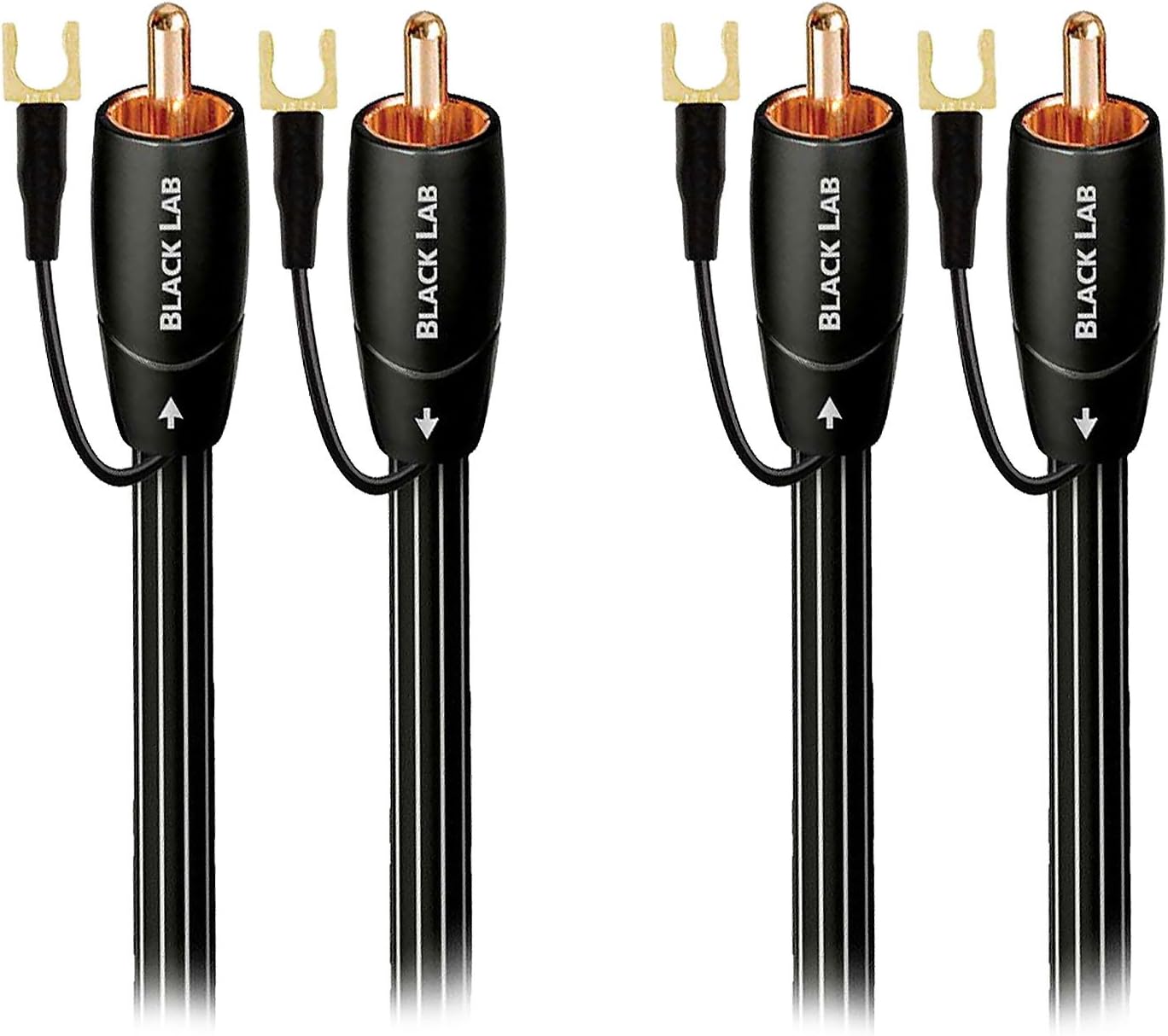 AudioQuest Black Lab RCA Male to RCA Male Subwoofer Cable - 9.84 ft. (3m): Electronics