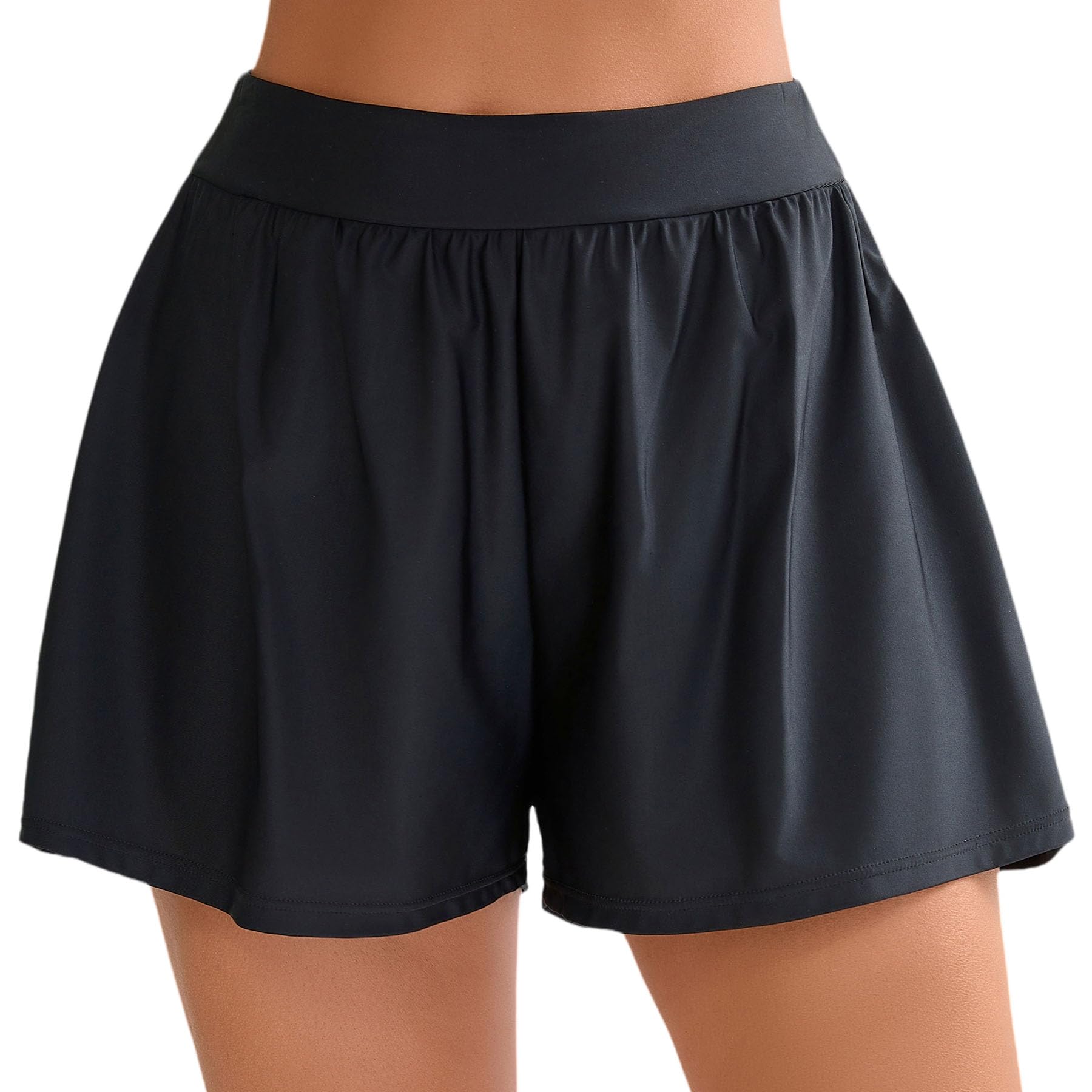 Halcurt Badeshorts Damen Badehose Schnell Trocknende Boardshorts Locker Schwimmshorts Strand Surf Schwimmhose M