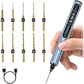 ARROWSPACE Mini Electric Drill, Smart Precision Hand Drill | OLED Display &amp; 32-bit Microprocessor, 5-Speed 900RPM High Torque, 10 HSS Bits for Resin, Jewelry Making, Wood, Plastic, DIY