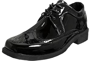 Josmo Boys Classic Comfort Oxford Shoe - Wing Tip Formal Dress Shoes lace up (Colors: Black/Brown/White) (Sizes: 7-10 Toddler / 11-2 Little Kid / 3-6 Big Kid)