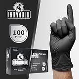 JFA Medical Heavy Duty 5.5G Nitrile Gloves Black XL Box of 100 view 2
