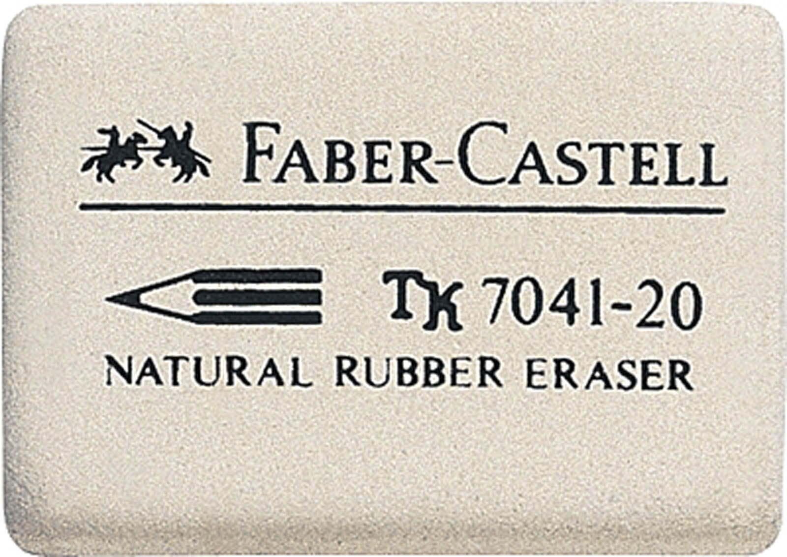 Faber-Castell 184120 Rubbers 7041-20 40 x 27 x 10 mm, 40x27x10 mm
