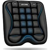 Qticare Airplane Seat Cushion, Air-Cell Travel Cushion for Long Flights, Inflatable Portable Seat Pad with Built-in Pump for Air Travel, Car, Office Chair and Wheelchair