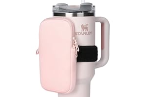 fruui Water Bottle Pouch For Stanley, Gym Tumbler Accessories for Women, Compatible With Stanley Quencher Adventure 40oz & IceFlow 20/30oz, Workout Outdoor Pocket Phone, Card, Keys, Cash