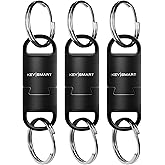 KeySmart MagConnect Pro Magnetic Key Holder for Purse, Key Chains for Car Keys - Detachable Key Ring Quick Release Keychain