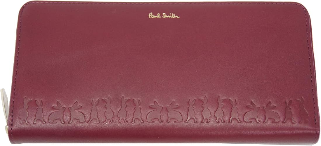 Amazon ポールスミス Paulsmith ラウンドファスナー長財布 本革 ワイン D 新品 Paul Smith ポール スミス 財布