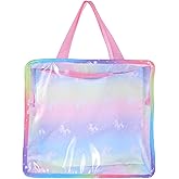 Totority Mini Handbag Doll Clothes Suitcase Portable Carry Case for Doll Clothes Storage and Accessories Organizer 9.65X8.66X3.15 Inches