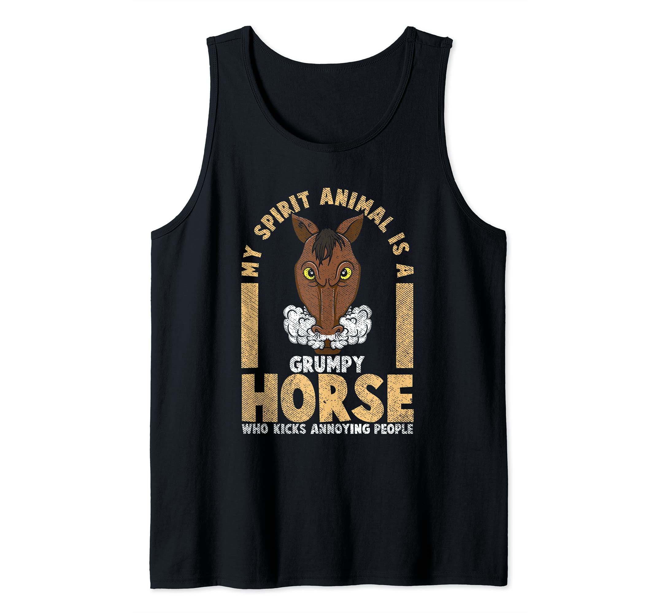 My Spirit Animal Is A Grumpy Horse Tank Top