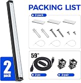 Barrina UV LED Blacklight 10W 1ft USB Bar 2 Pack Adjustable 180° Mounting view 8
