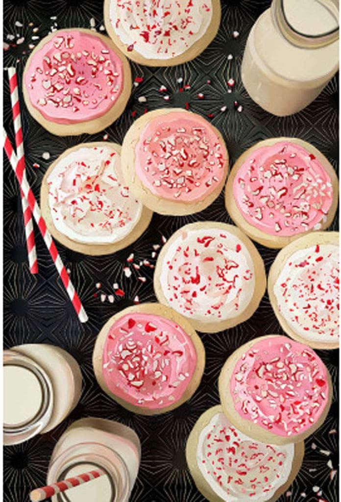 BBesty Cupcakes Floor Puzzle Milk Biscuits 1000 Pieces Jigsaw Puzzle for Children Adults Intellectual Educational Game Home Decoration