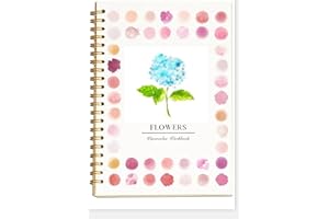 Watercolor Workbook, Water Coloring Book,Beginner-Friendly Watercolor Workbooks (Flower)