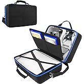 YODOOLTLY Hard Shell Carrying Case for Playstation 5 Console, Travel Case for PS5 Disc Digital Edition, Storage Bag for PS5 Controllers and Other Accessories