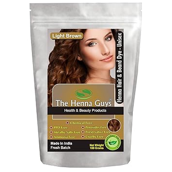 Amazon Com 1 Pack Light Brown Henna Hair Beard Dye Color The