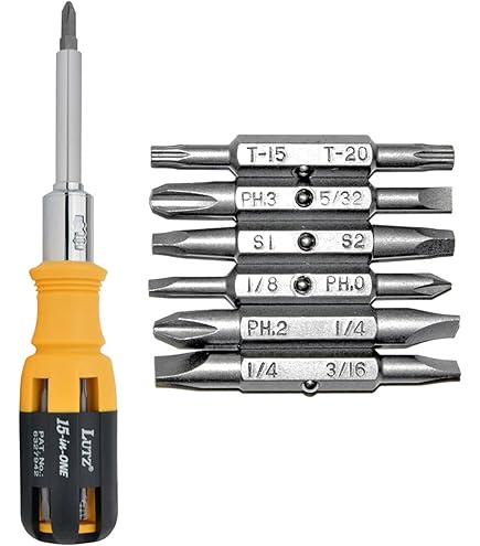 Lutz 21001 15-in-1 Ratchet Screwdriver, Blue - Amazon.com