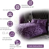 Gaveno Cavailia Empire Damask Purple Double Duvet Set 3 Piece view 4