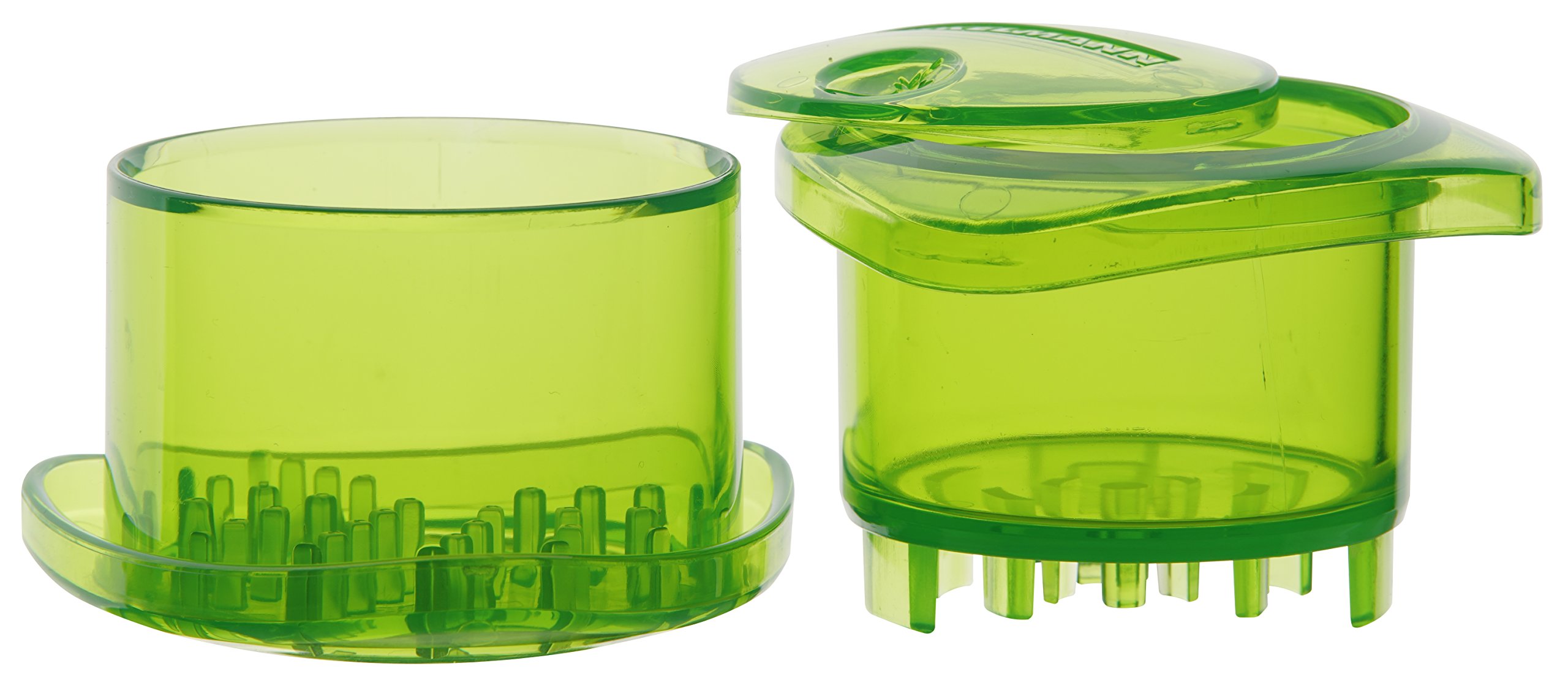 Fackelmann Garlic Chopper, Green/Transparent, 2.4 x 3.3-Inch