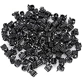 Cunyuer 100Pcs Mini Hair Clips, Small Claws Hair Clip, Black Plastic Tiny Claw Clips for Hair