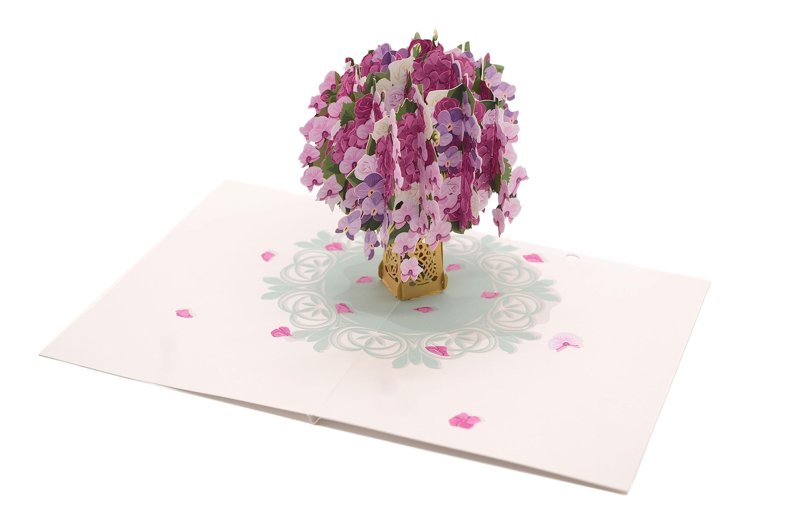 Flower Pop up Card, 3D Greeting Card For Mum, Wife Or Events Like Anniversary Birthday Or Sympathy Pop Up Cards