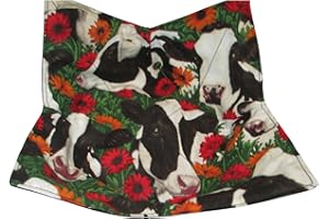 BIG T FARMS Cows & Flowers Soup Bowl Cozy Reversible Microwavable