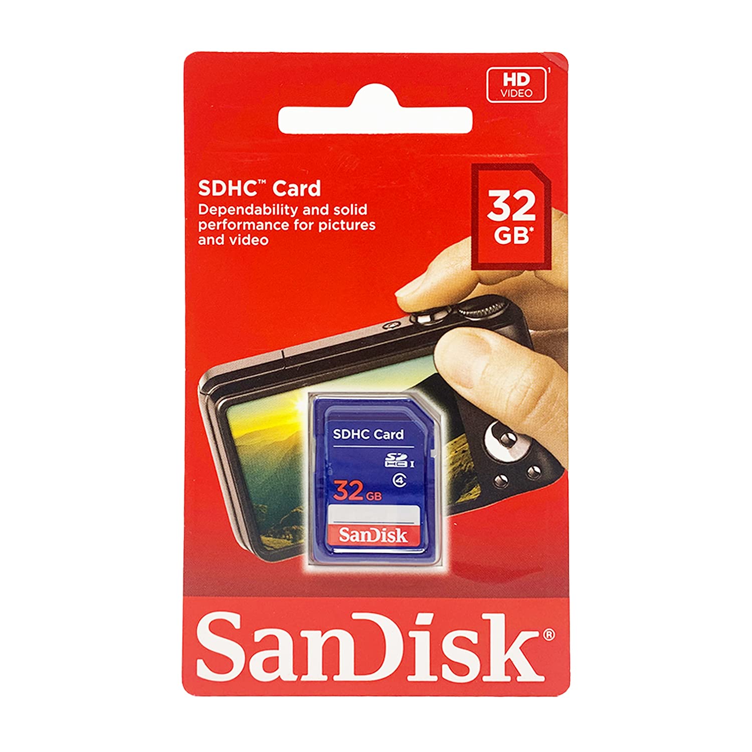 SanDisk 32GB 32 GB SD Memory Card – 32 GB Memory Cards (SD, 15 MB/s, Blue)