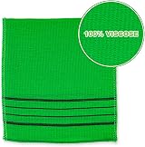 OKIEOKIE 8PCS Korean Exfoliating Washcloth Set for Skin Care - Green view 4