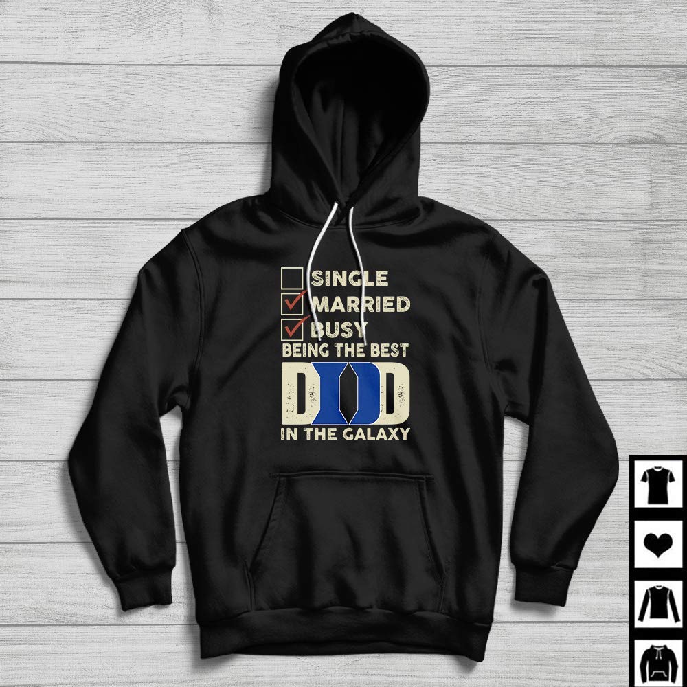 Duke Blue Devils Best Dad In The Galaxy Father's Day Gift Fan T-shirt 