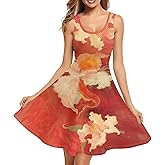TOADDITDO Womens Summer Sleeveless Tank Dress with 2 Side Pockets XS-4XL Plus Size