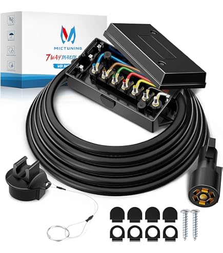 Nilight 7 Way Trailer Plug Extension Cord 12 Feet Heavy - View #8