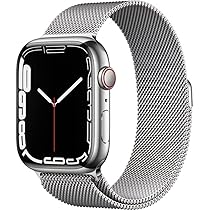 Amazon.com: Apple Watch Series 7 (GPS + Cellular, 45MM) - Silver 