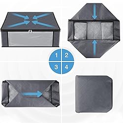 HomeHacks Storage 4-Pack Clothes Organizer Storage