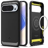 Spigen for Pixel 10 Pro XL Case, Rugged Armor MagFit (2025) [Designed for Pixelsnap, Compatible with MagSafe Accessories] - Matte Black
