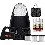 MaxiMist Lite Plus Sunless Spray Tanning KIT Tent Machine HVLP Airbrush Tan Maximist BLK