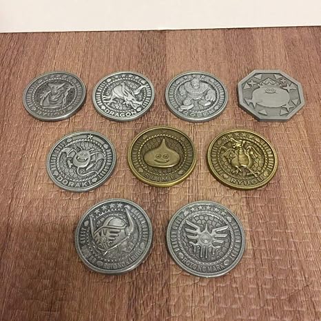 Amazon 大量ドラゴンクエスト お宝 コイン コレクション ロトの紋章 カブト スライム 竜王 ゴーレム ドラクエ アニメ 萌えグッズ 通販