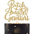 Gold Glitter "Gemini Season" Banner - Zodiac Birthday Party Decoration